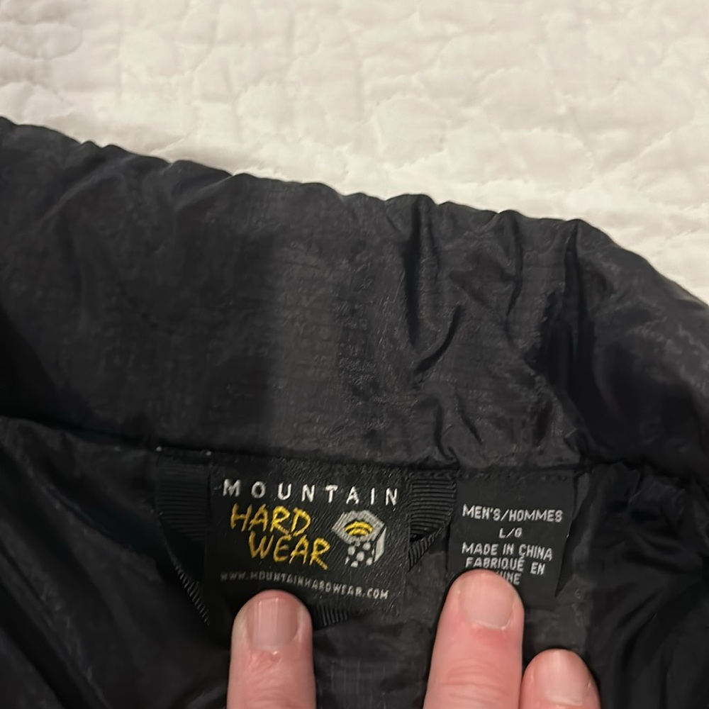 Mountain Hardware Ski Puff Jacket Large Blue Black - image 5